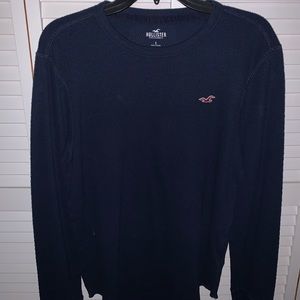 Blue Hollister long sleeve sweater